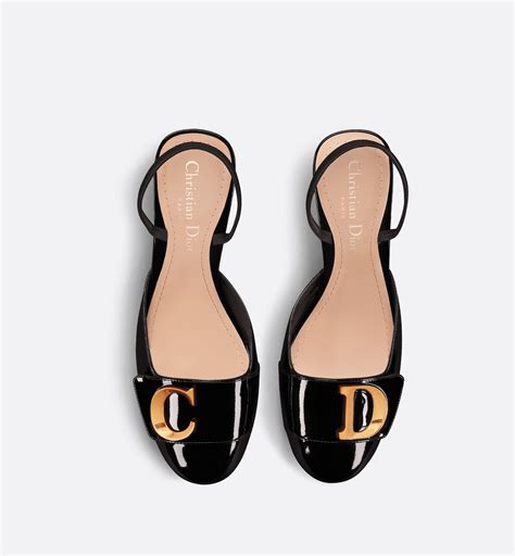 c'est dior slingback pump|C'est Dior Slingback Pump Black Patent Calfskin.